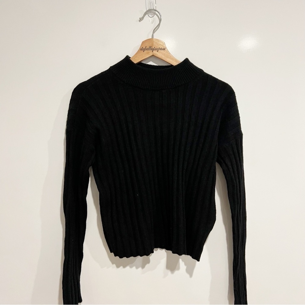 Madewell Mockneck Crop Sweater - Picture 4 of 13